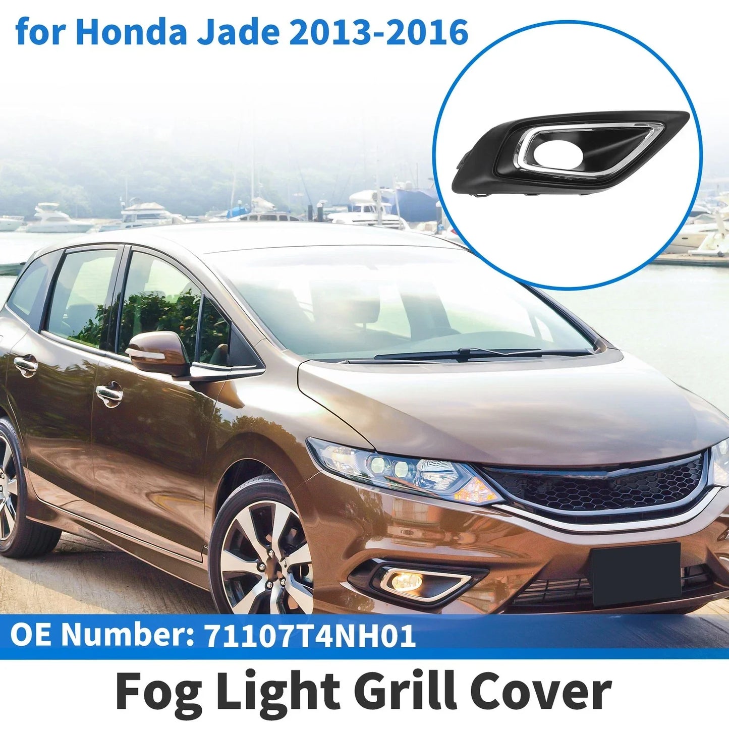 Front Right Fog Light Grill for Honda Jade (2013-2016)