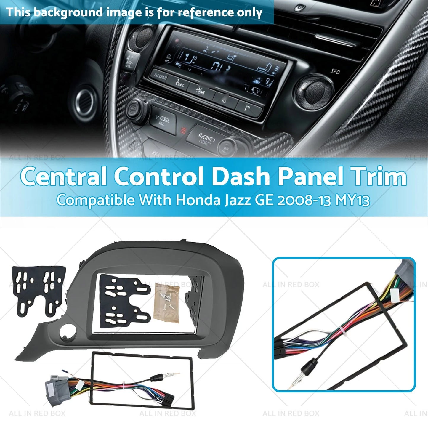 Dash Panel Trim w/ Adapter for Honda Jazz (2008-2013)