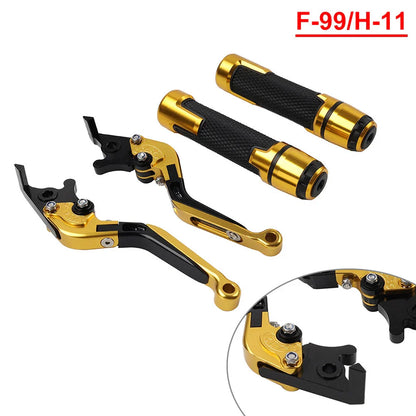 Gold Extendable Brake Clutch Lever Grip Set for Ducati Panigale (2012-2019)