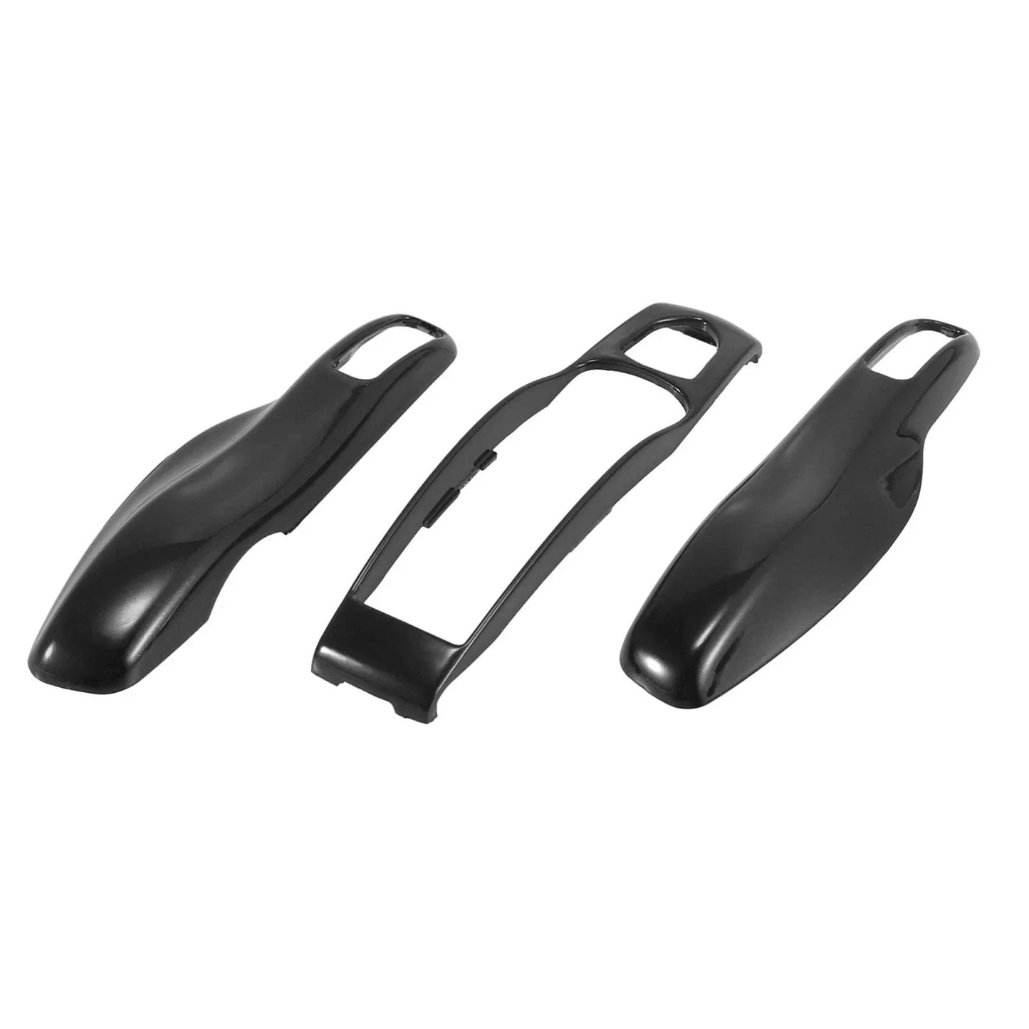 Gloss Black Key Fob Shell Set for Porsche Cayenne Panamera (2003-2023)