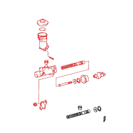 5/8 Clutch Master Cylinder for Toyota Hilux Double Cab 1997-2005