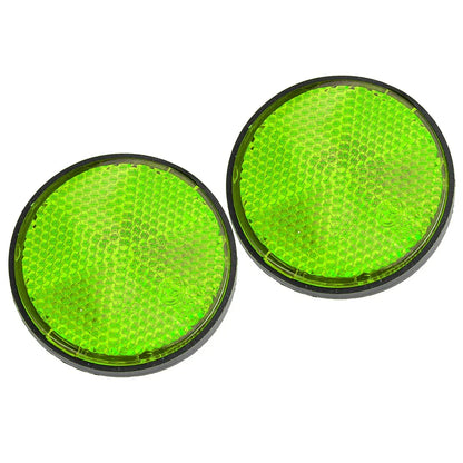 2 x Round Motorcycle Front Fork Reflectors for Honda Kawasaki