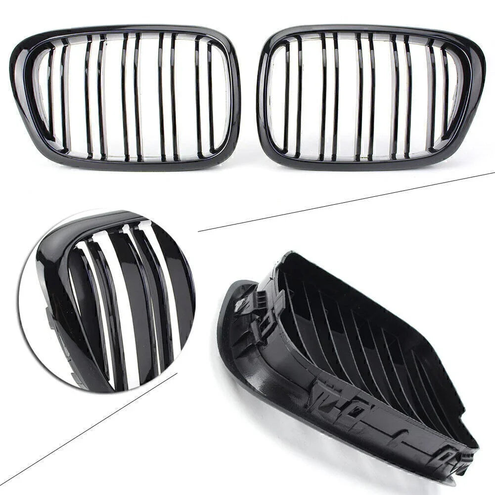 Black Front Upper Bumper Mesh Grille for BMW 5 Series E39 (1995-2004)