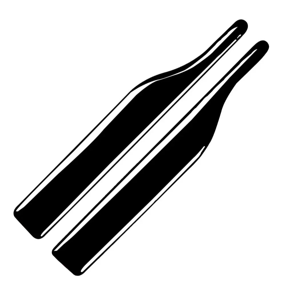 Black Universal Rearview Mirror Anti-Collision Trim Protector