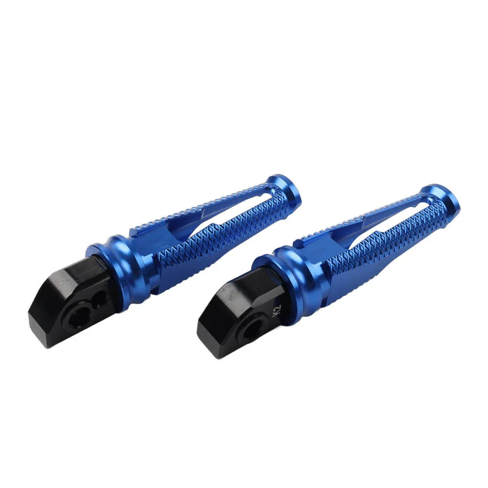 Blue Rear Passenger Foot Pegs for Daytona 675, 955i, Tiger 1050 (2006-2017)