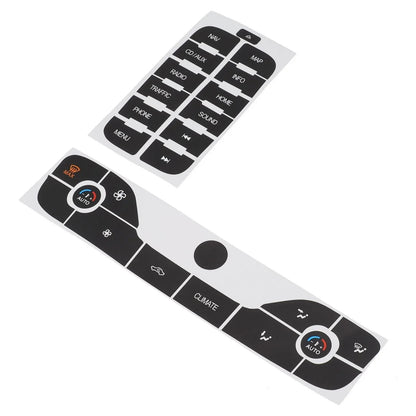 Radio + AC Button Repair Sticker for Ford S-Max (2011–2011)