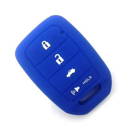 Silicone 4 Button Key Cover Case for Honda Accord CR-V Civic (2003-2023)