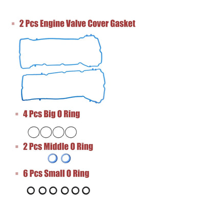 Engine Valve Cover Gasket Set for Chrysler Dodge Jeep (Fits 2005-2010)