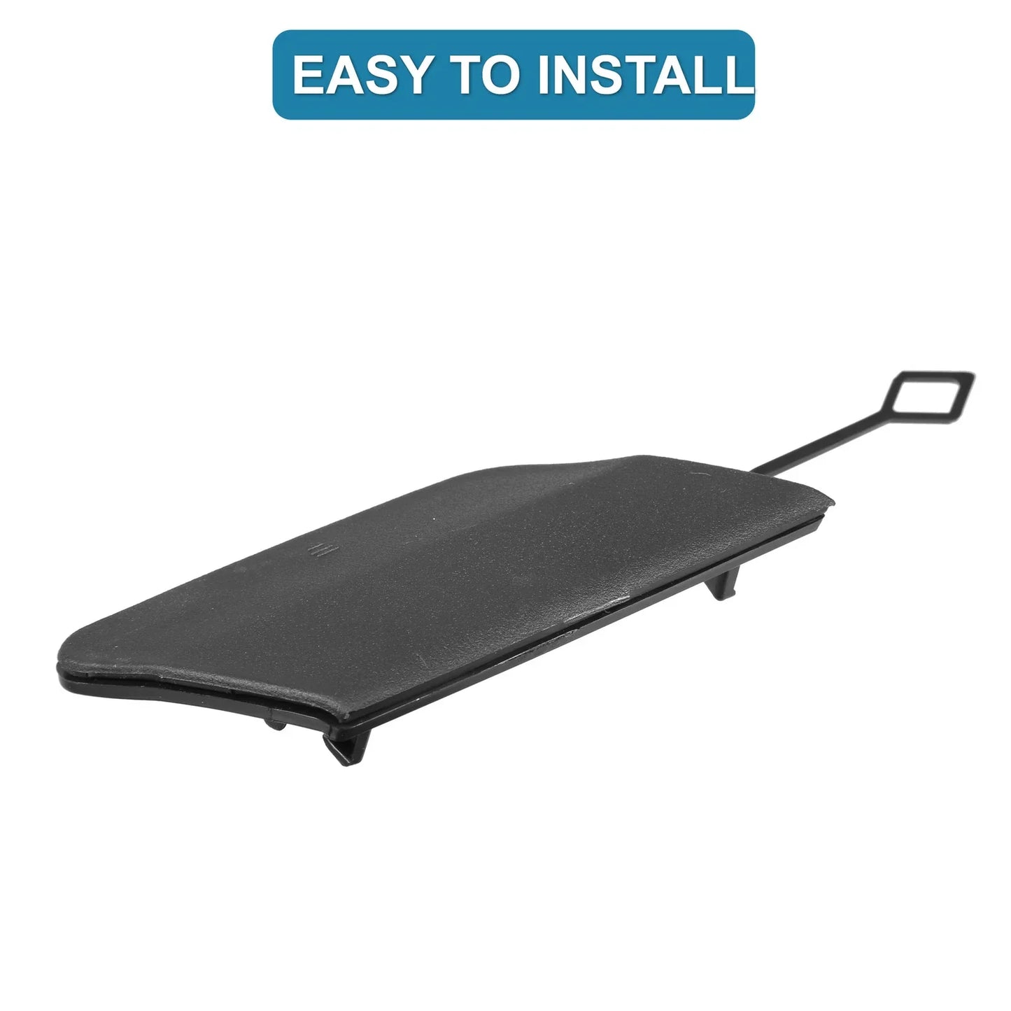 Car Rear Bumper Tow Hook Cover for Mercedes-Benz E200 (2014-2016) Black