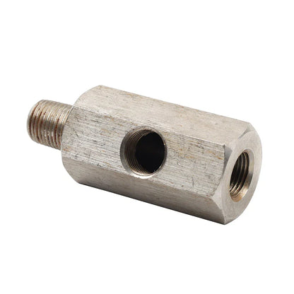 1/8" NPT Oil Pressure Sensor Tee Adapter for Turbo Supply Feed Line Gauge