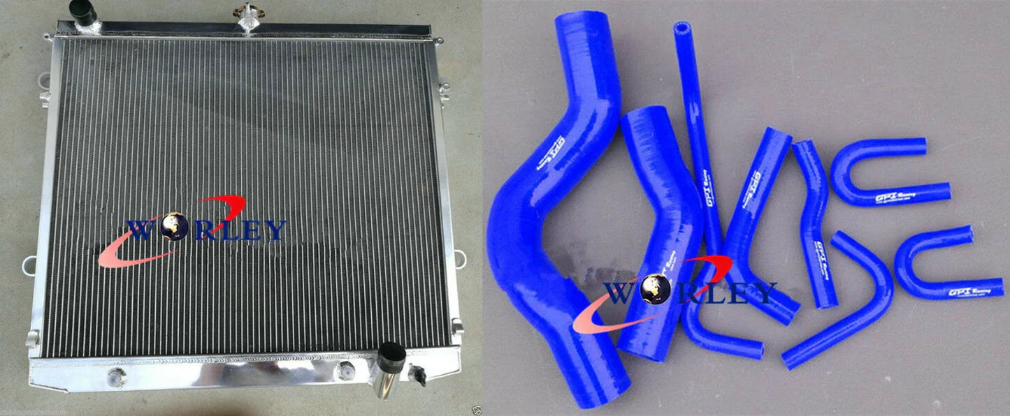 Radiator & Black Hoses for Landcruiser VDJ200R 200 Series 4.5TD V8 Diesel (07-15)