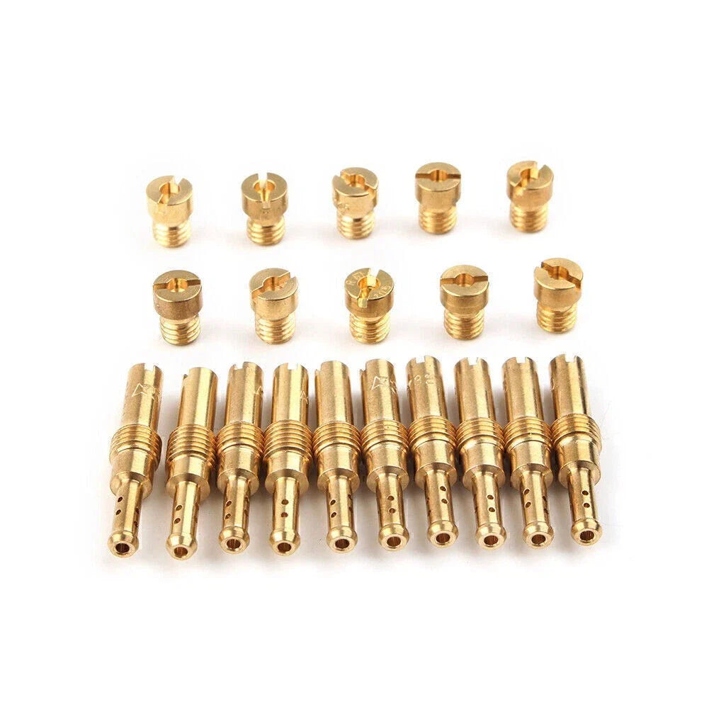 20pcs Carburetor Main & Pilot Jet Kit for PWK CVK Gold Motor