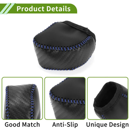 Car Gear Shift Knob Cover for Lexus NX250 2022-2023 Black Carbon Fiber Blue