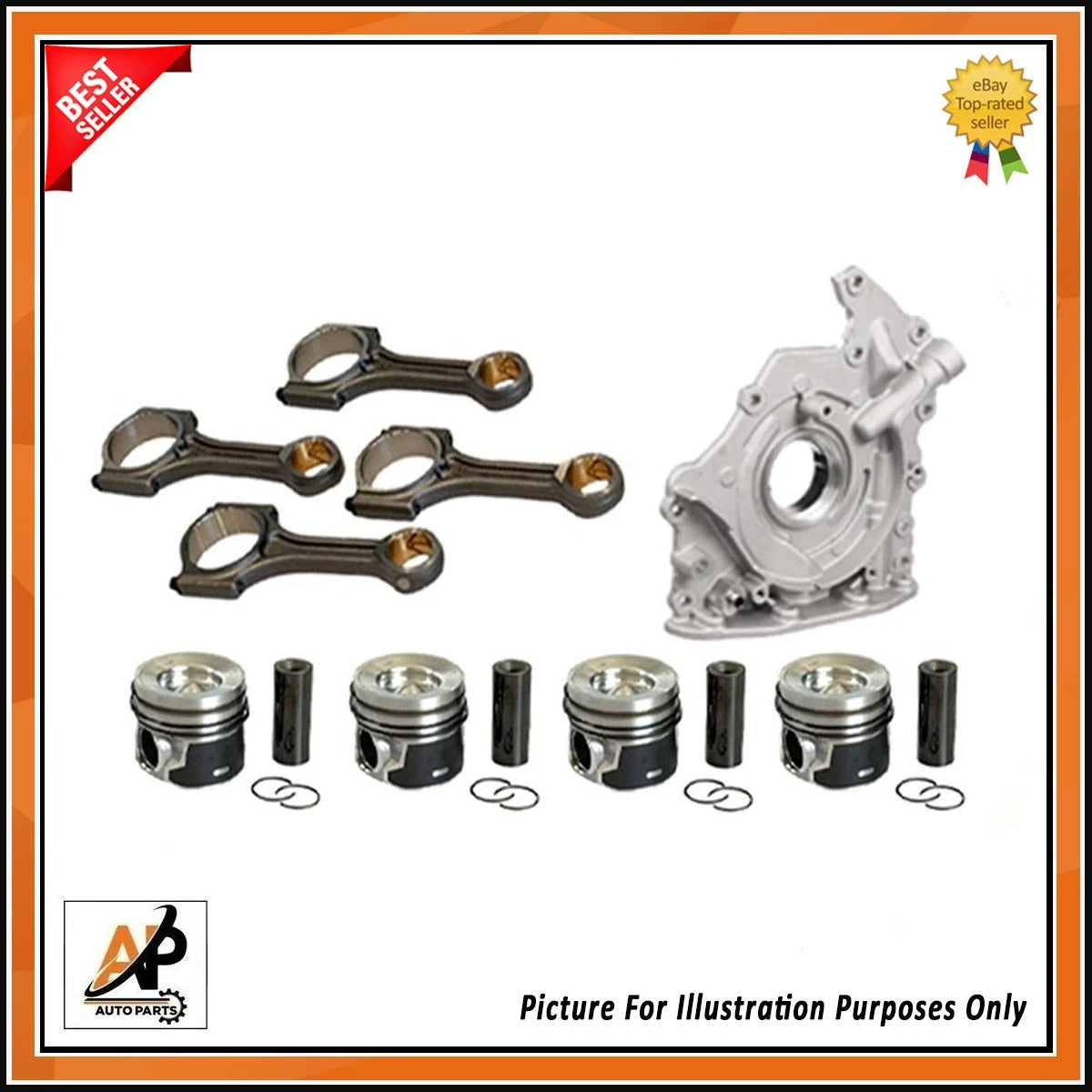 Crankshaft with Engine Rebuild Kit Replacement for Ford Peugeot Citroen 1.5L (2011–2020)