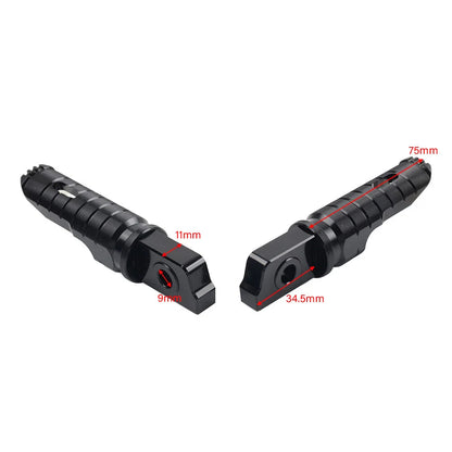 Gray Front Footrest Pegs for Aprilia APR 150 GPR 125 150 250 RS125 Tuono 125