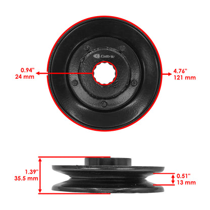 48 Inch Deck Spindle Pulley Replacement for Dixon DX 148 (2005–2018)