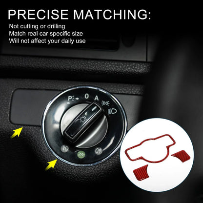 Auto Headlight Switch Cover Sticker for Mercedes-Benz A B C E G Class (2013-2023)