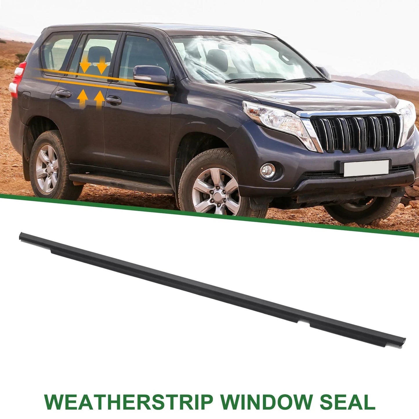Rear Right Weatherstrip Window Seal for Lexus GX470 (2003-2009)