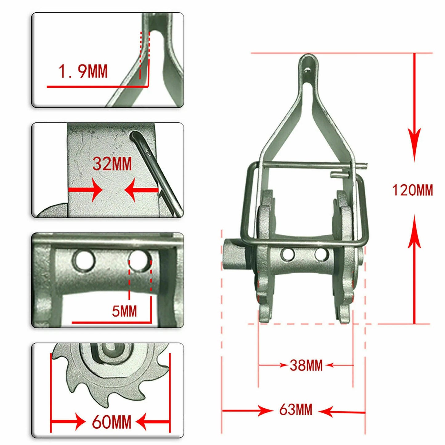 10 x INLINE RATCHET Wire Strainer Tensioners - Bulk Deal