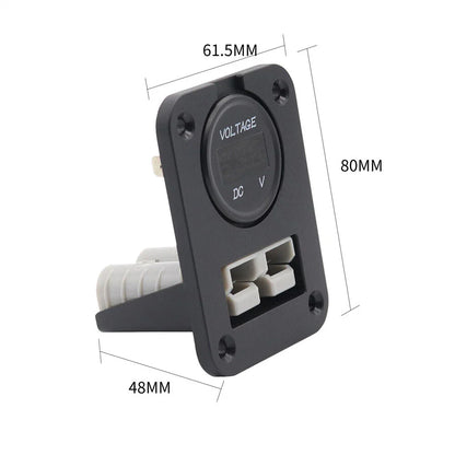 50 Amp Plug Socket w/ Voltmeter for Anderson Caravan Boat Camper