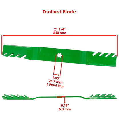 Deck Gator Blades Replacement Set for Toro (1988–2019)