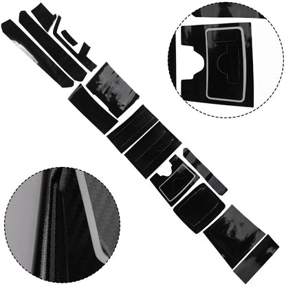 For-Class E W212 Carbon Fiber 5D Pattern Trim Decal for E-Class (2010–2016)