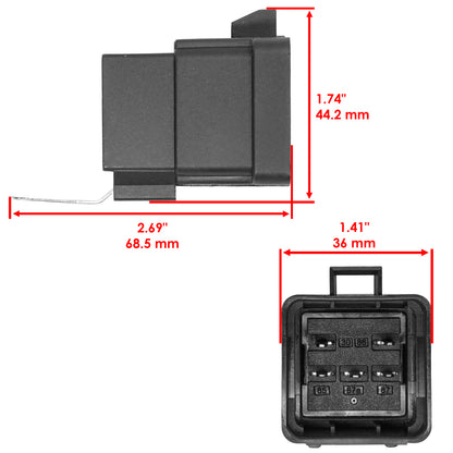 Caltric Relay Replacement for John Deere M4030 M4040 F680 F620 (2008–2018)