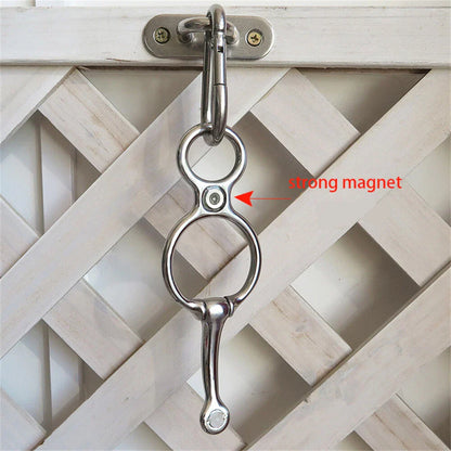 Stainless Steel Horse Tie Ring Rope Release Device for Equestrian Needs