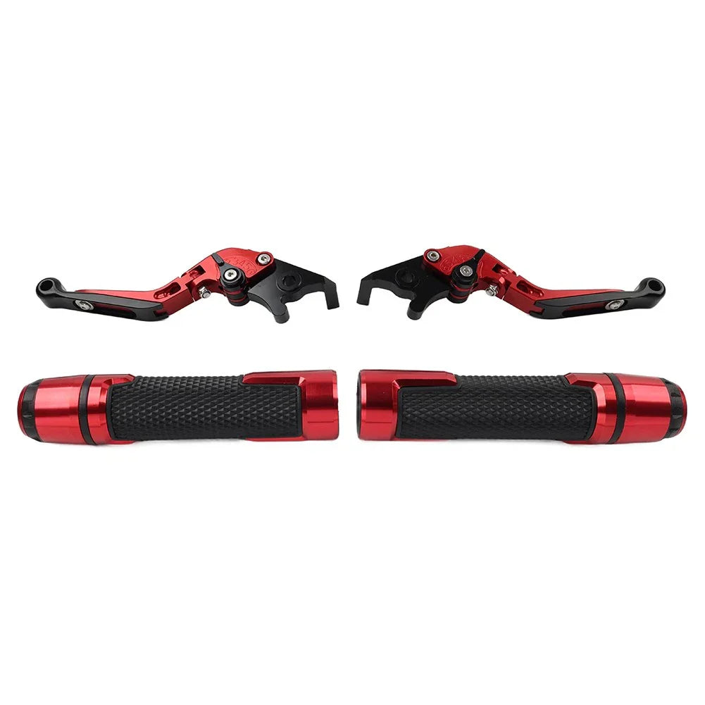 Folding Extendable Brake Clutch Lever Grip Set for BMW R1200GS R1250GS (2013-2023)
