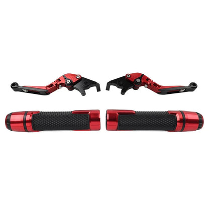 Folding Extendable Brake Clutch Lever Grip Set for BMW R1200GS R1250GS (2013-2023)