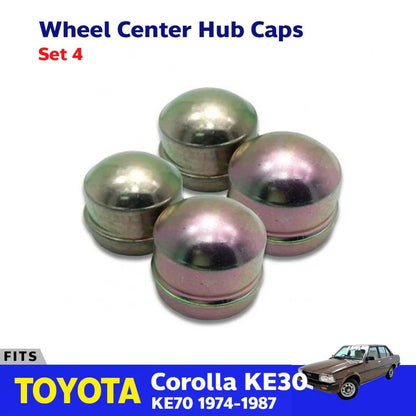 Wheel Center Hub Caps 4 PC Fits Toyota Corolla KE20 KE30 KE70 Sedan 1974-87 D06
