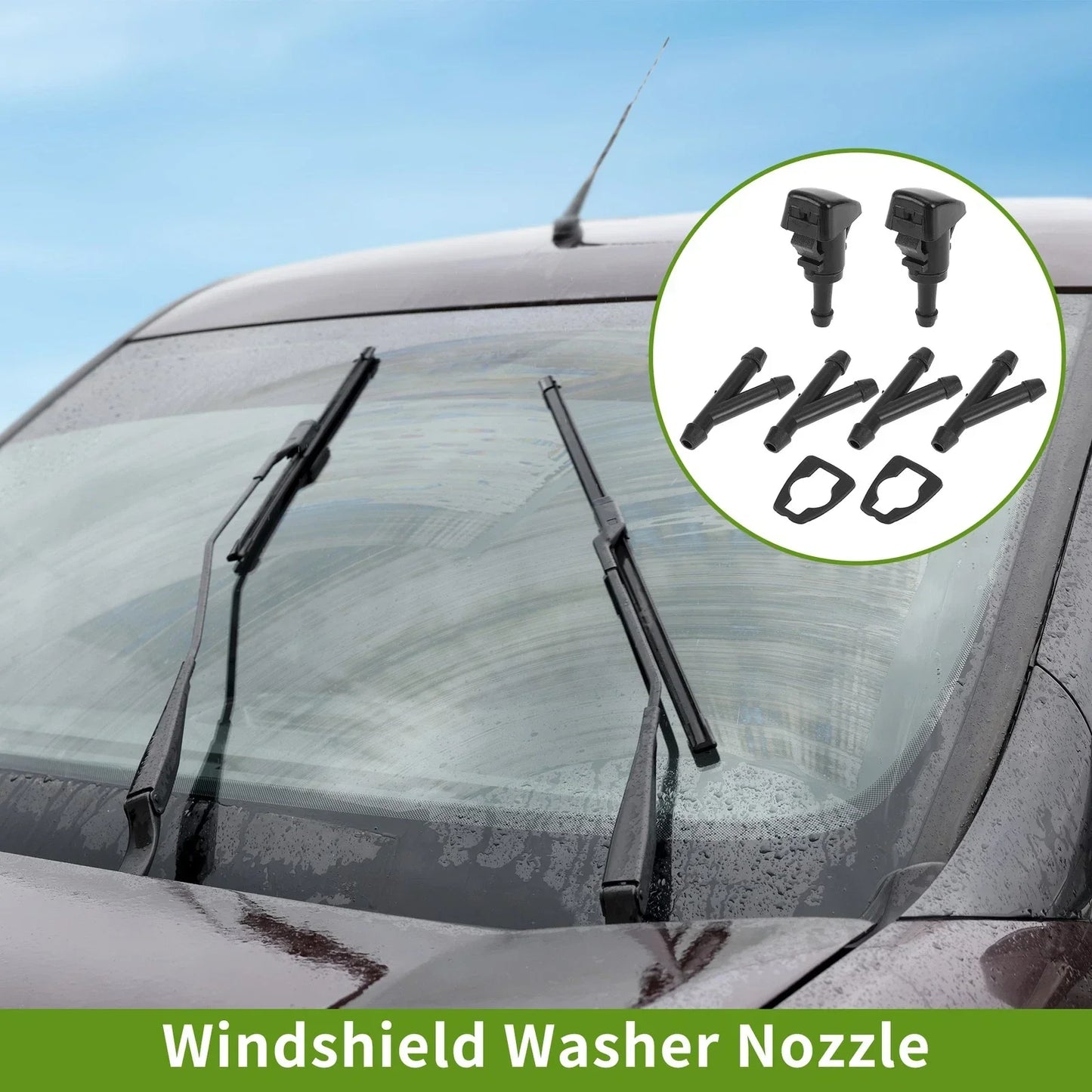 Windshield Washer Nozzle & Hose Connector for GMC