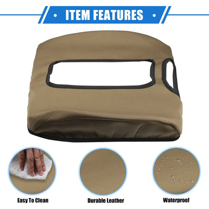 Armrest Protector Cover Pad for GMC Sierra 2014-2017 Deep Brown