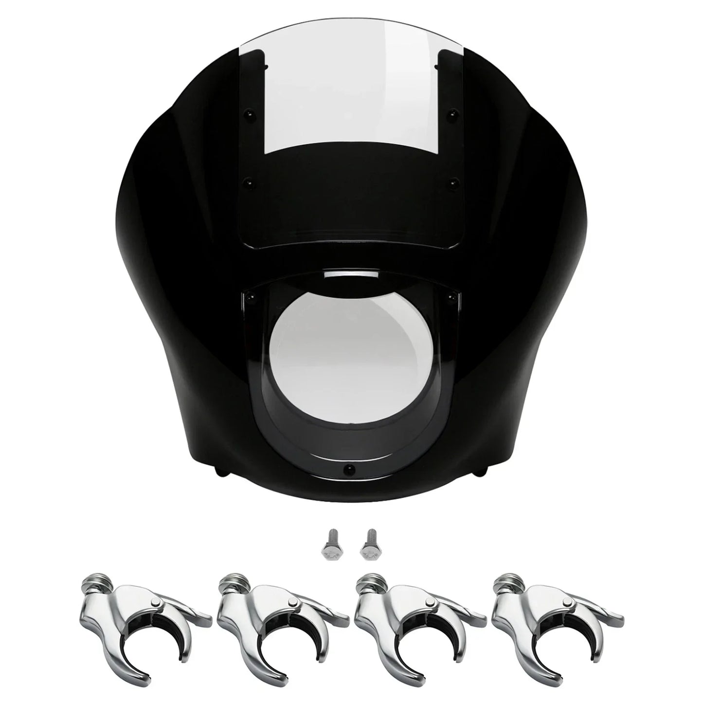 Clear Windshield & 49mm Fork Clamps for Harley Sportster (2010-2023)