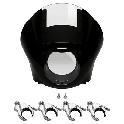 Clear Windshield & 49mm Fork Clamps for Harley Sportster (2010-2023)