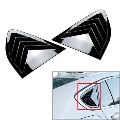 Glossy Black Rear Window Louver Cover for BMW X4 (2014-2018)