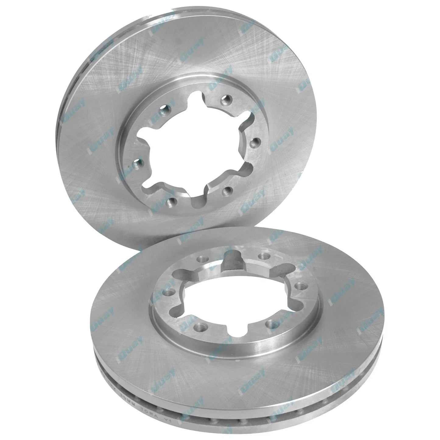 2 Front Disc Brake Rotors for Nissan Patrol GU Y61 4x4 1997 to 2016 incl Safari