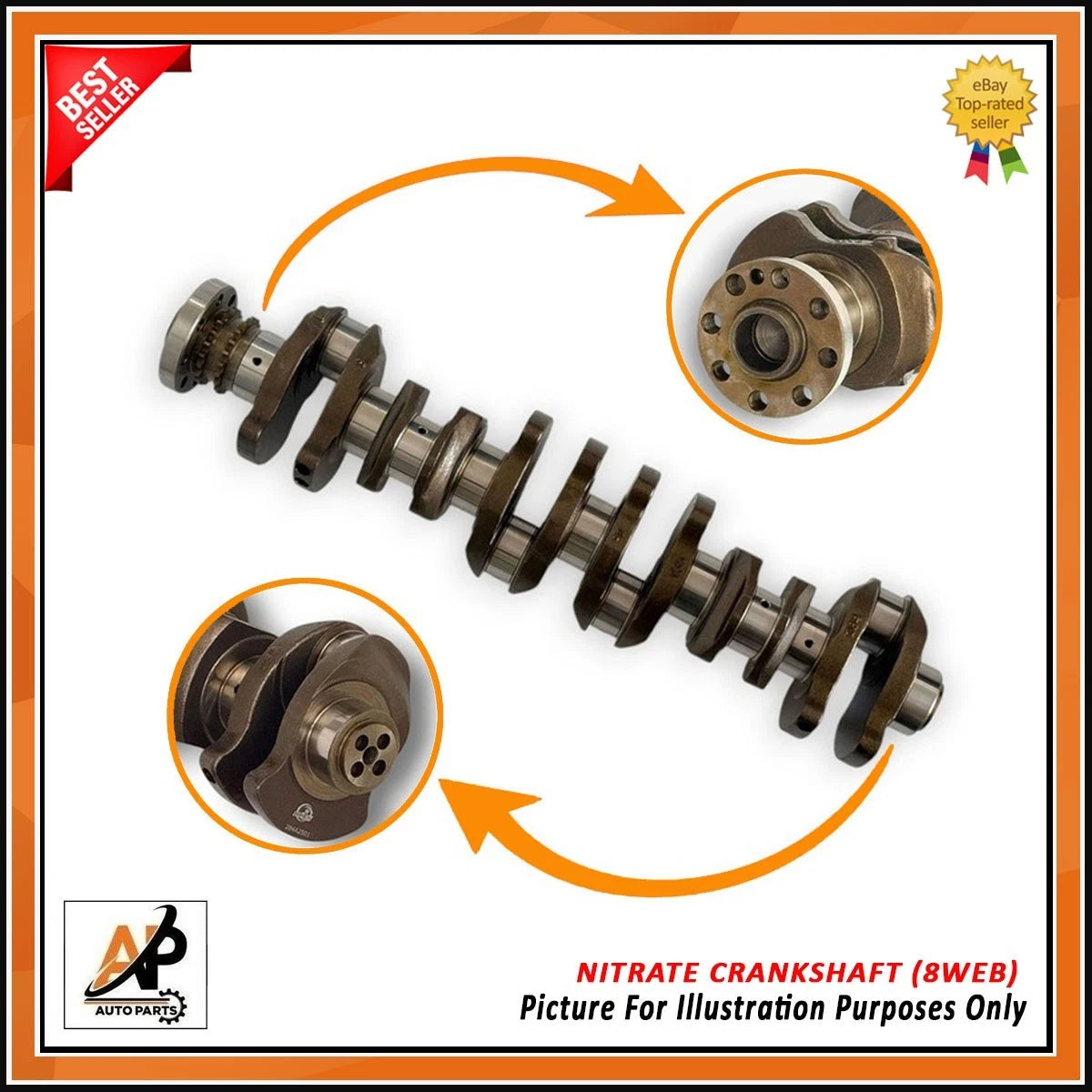 Crankshaft Rebuild Kit 8 Web for BMW 6 Series Convertible F12 (2012–2019)