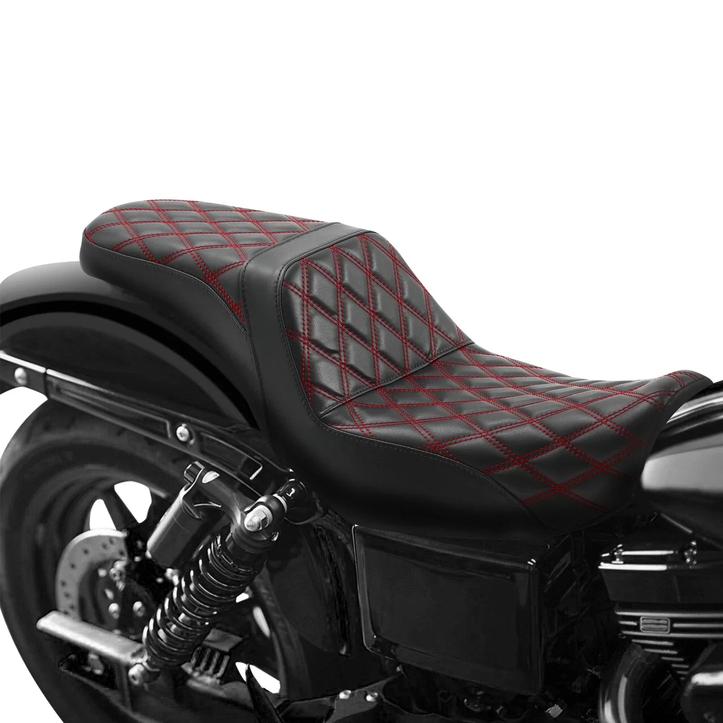 Driver Passenger Heated Seat for Harley Dyna Wide Super Glide FXD (2006 - 2017)