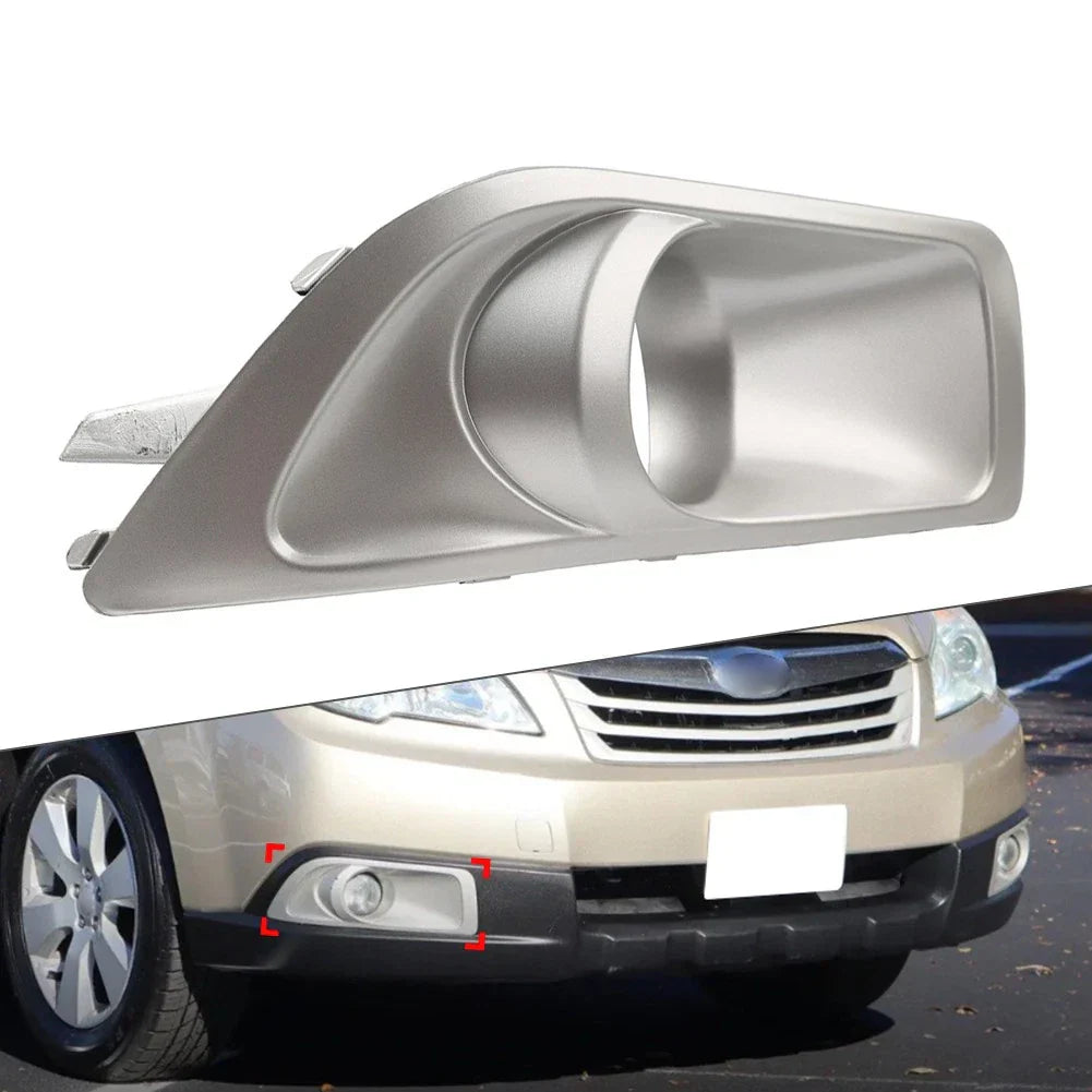 Silver Front Bumper Fog Light Trim Bezel Cover for Subaru Outback (2010-2012)