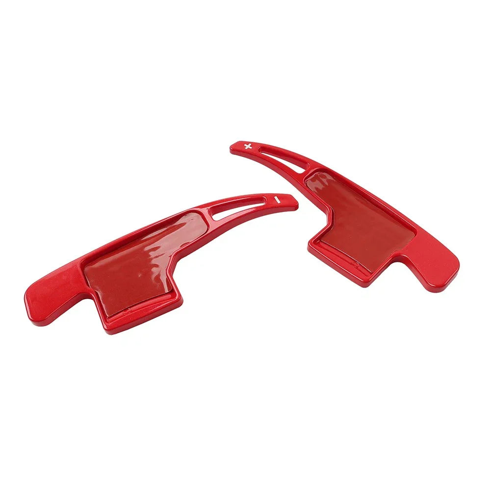 Red Steering Wheel Shift Paddle Shifter Trim Cover for Ford Mustang (2015-2023)