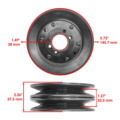 Deck Spindle Blade and Pulley Replacement for Scag Cheetah SCZ52V (2023–2025)