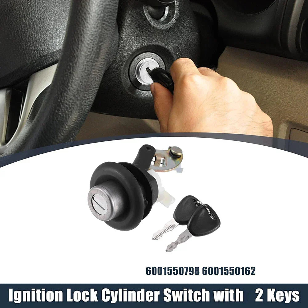Ignition Switch Lock Cylinder w/ 2 Keys for Nissan Almera, Renault Sandero (2012-2020)