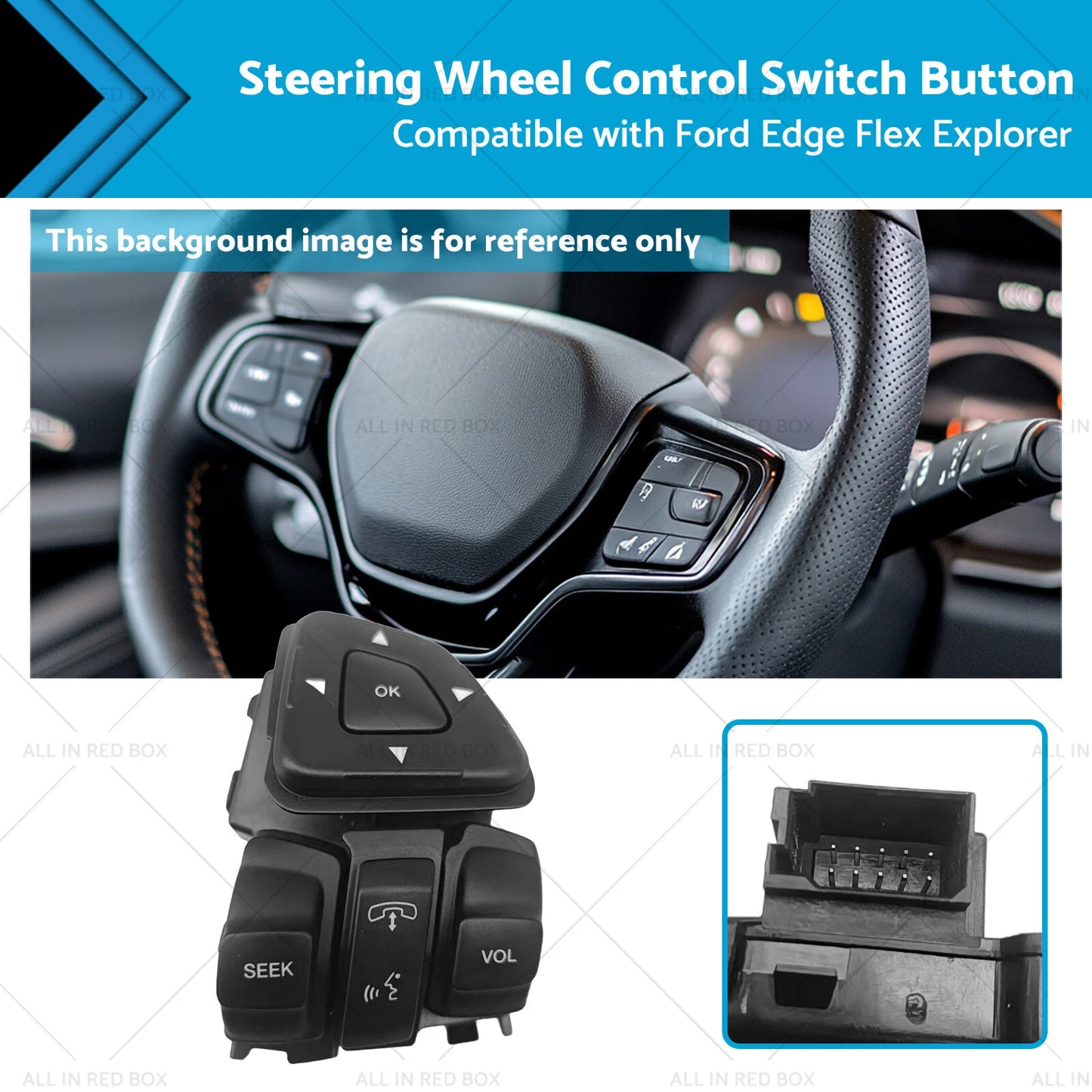 Steering Wheel Control Switch for Ford Flex, Edge (2009-2019)