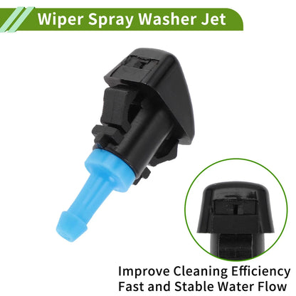 Windshield Washer Nozzle & Hose Connector for Ram (2013-2023) - 1 Set