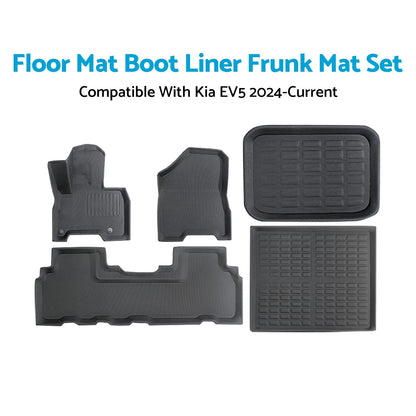 5Pcs Waterproof Floor Mat Set for Kia EV5 (2024-On)