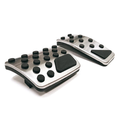 Steel Brake Gas Pedal Covers for Jeep Renegade, Compass & Fiat 500X (2015-2023)