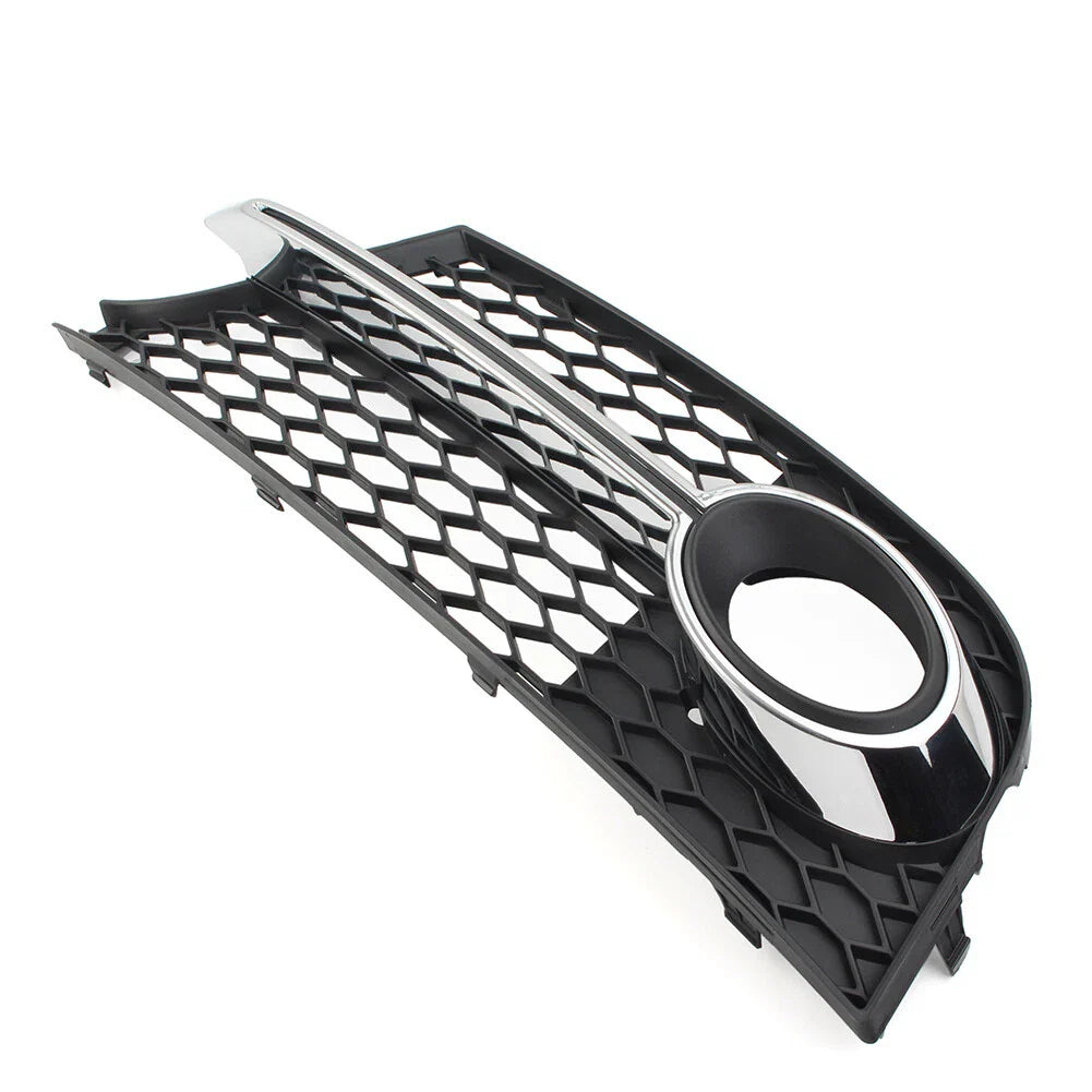 Front Bumper Honeycomb Mesh Fog Light Grille Cover for Audi TT MK2 (2006-2014)