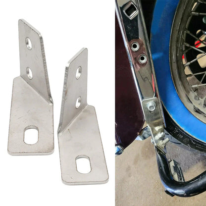 Steel Mudguard Saddlebag Rail Support Bracket for Harley Touring (1985-2008)