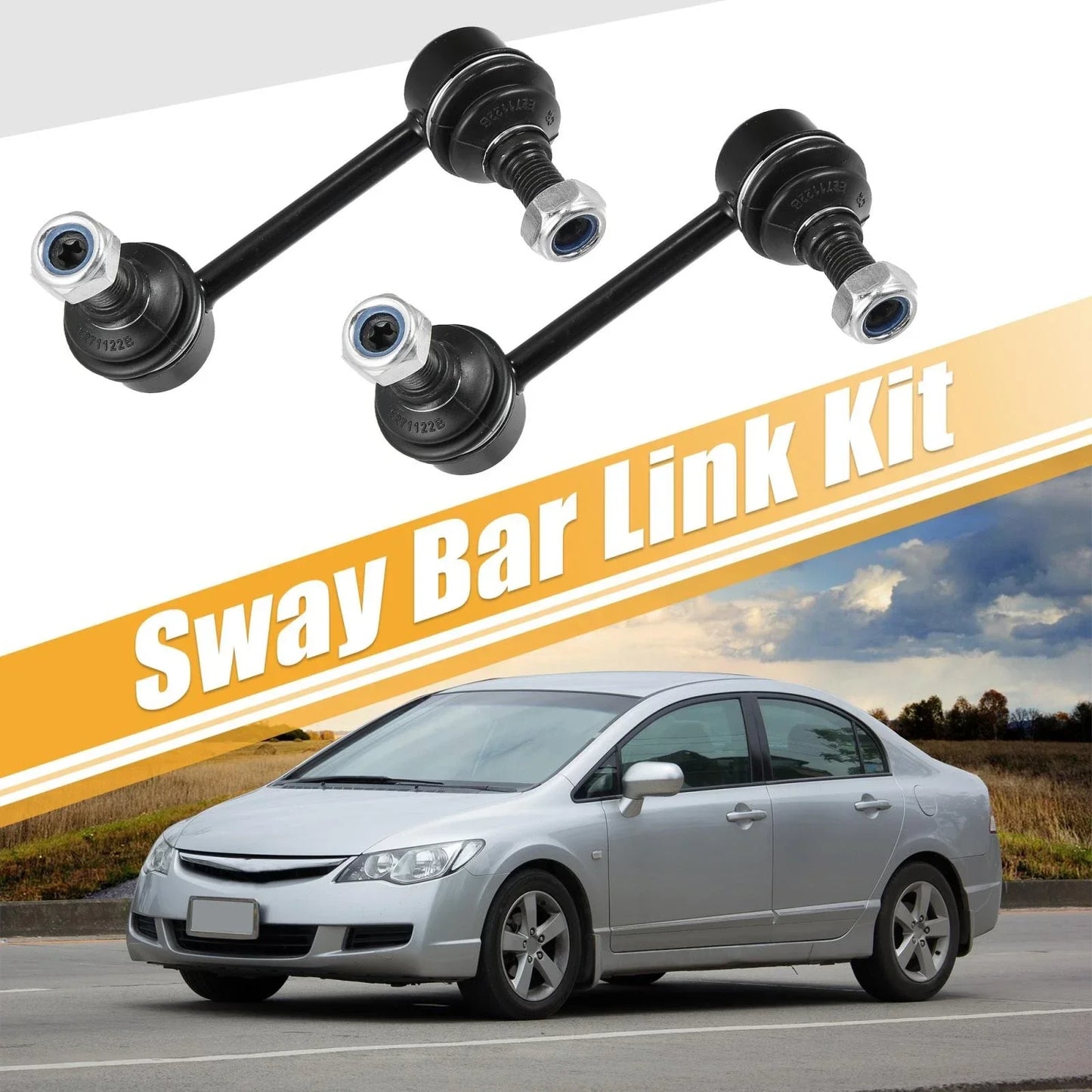 2 x Rear Sway Bar Links for Honda Civic (2001-2005)